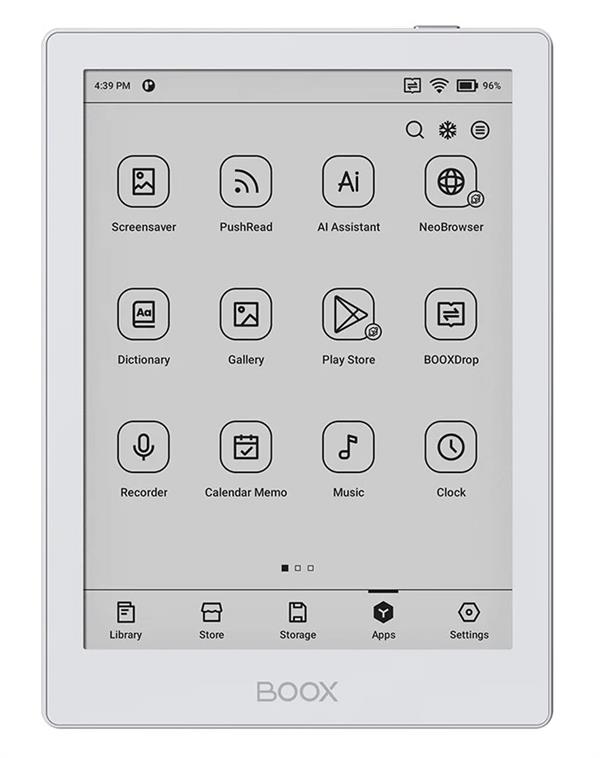 eBookReader Onyx BOOX Go 6 - Google Android apps